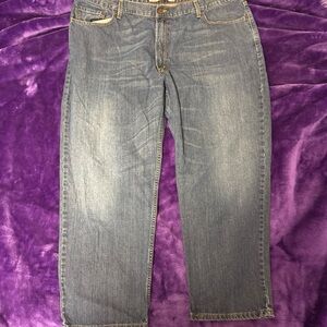 Levi's 550 Men's Relaxed Fit Jeans - Stonewash Blue 46x29